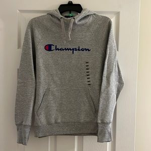 Champion grey hoodie size small NWT